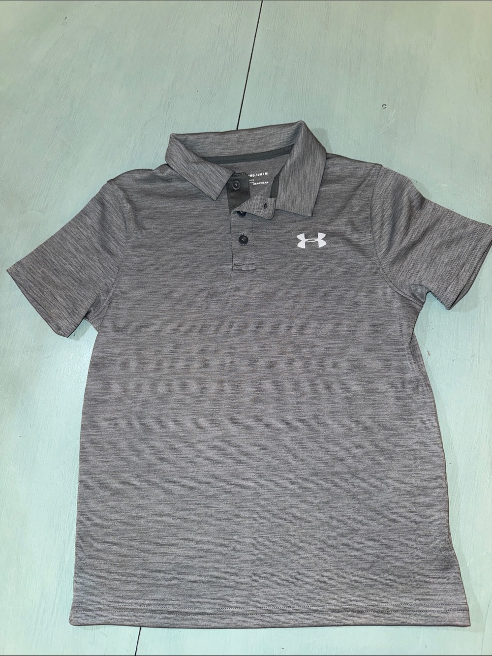 Under Armour Boys' Tech Polo Shirt - Gray